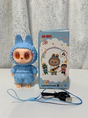 Portable Bluetooth Speaker Doll - Blue